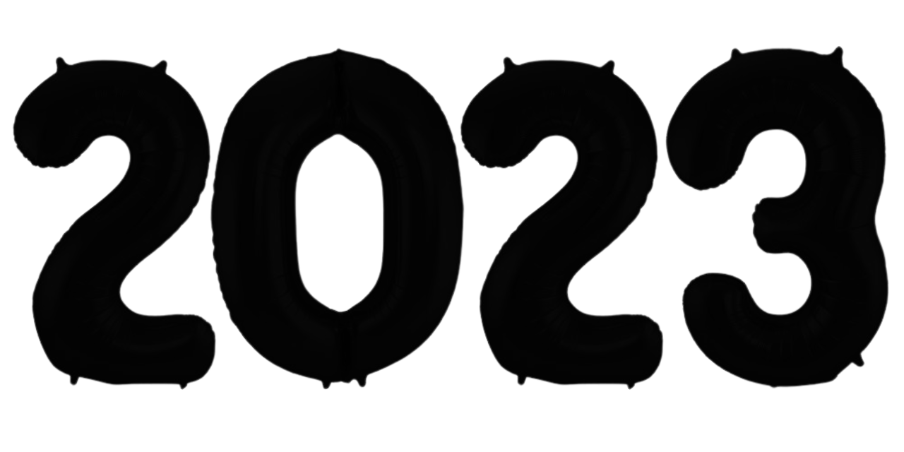 Tuf-Tuf Zahlenluftballons 2023 schwarz | 86cm Tuf-Tuf Zahlenluftballons 2023 schwarz | 86cm