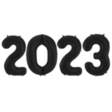 Tuf-Tuf Ballons numéros 2023 noir | 86cm Tuf-Tuf Ballons numéros 2023 noir | 86cm