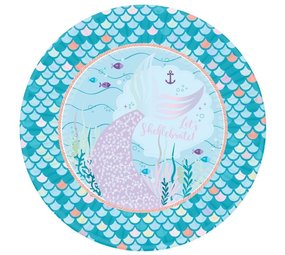 Amscan Mermaid tail Plates 23cm | 8 pieces Amscan Mermaid tail Plates 23cm | 8 pieces