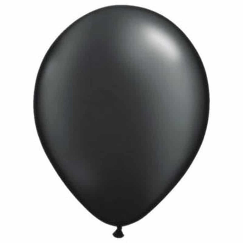 Zwarte Metallic Ballonnen 30cm | 25 stuks Zwarte Metallic Ballonnen 30cm | 25 stuks