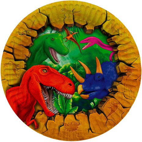 Folat Dino Party Assiettes 23cm | 8 pièces Folat Dino Party Assiettes 23cm | 8 pièces