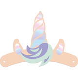 Folat Unicorn & Rainbows Hats 22.5x16cm | 6 pieces Folat Unicorn & Rainbows Hats 22.5x16cm | 6 pieces