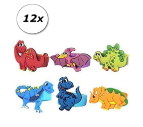 LG Imports Dino Ring Foam | 12 pieces