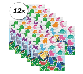 Henbrandt Dino Fun Stickers | per 12 stickers on a sheet Henbrandt Dino Fun Stickers | per 12 stickers on a sheet