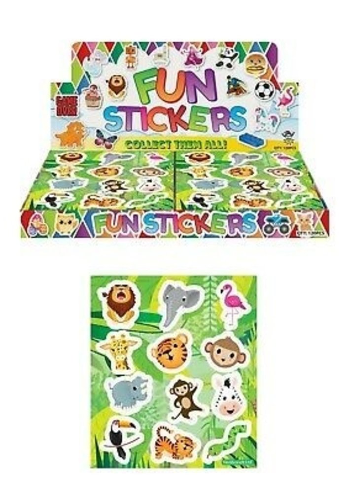 Henbrandt Jungle Animals Fun Stickers | 12 sheets