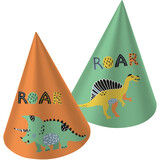 Folat Dinosaurus Roars Hoedjes | 6 stuks