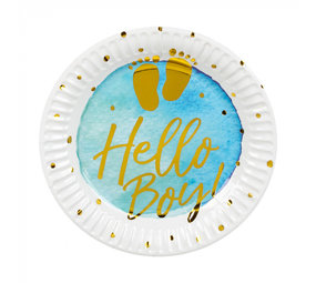 Boland Assiettes Hello Boy! 23cm | 10 pcs Boland Assiettes Hello Boy! 23cm | 10 pcs