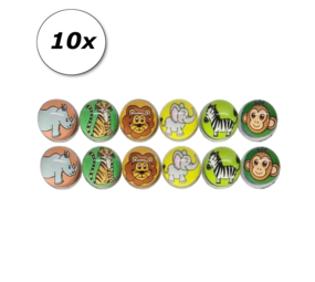 LG Imports Dschungeltiere-Hüpfbälle 30 mm | 10 Stück LG Imports Dschungeltiere-Hüpfbälle 30 mm | 10 Stück