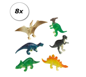 Traiter des jouets heureux dinosaure 8 pièces Traiter des jouets heureux dinosaure 8 pièces