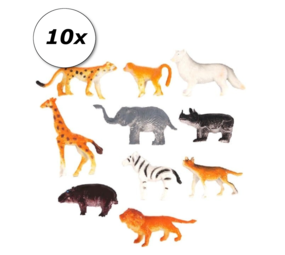 Henbrandt Animaux de la jungle 4-6 cm | 10 morceaux Henbrandt Animaux de la jungle 4-6 cm | 10 morceaux
