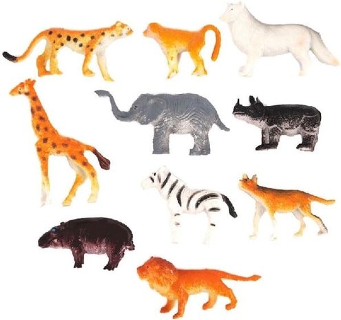 Henbrandt Animaux de la jungle 4-6 cm | 10 morceaux