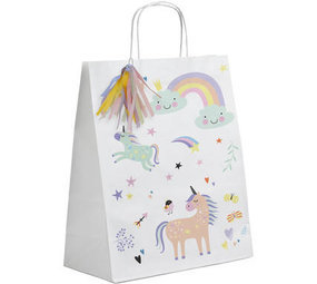 Folat Unicorn & Rainbows Uitdeelzakjes 20x27cm | 6 stuks