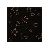 Boland Serviettes de table noires étoiles dorées 25x25cm | 12 pcs. Boland Serviettes de table noires étoiles dorées 25x25cm | 12 pcs.
