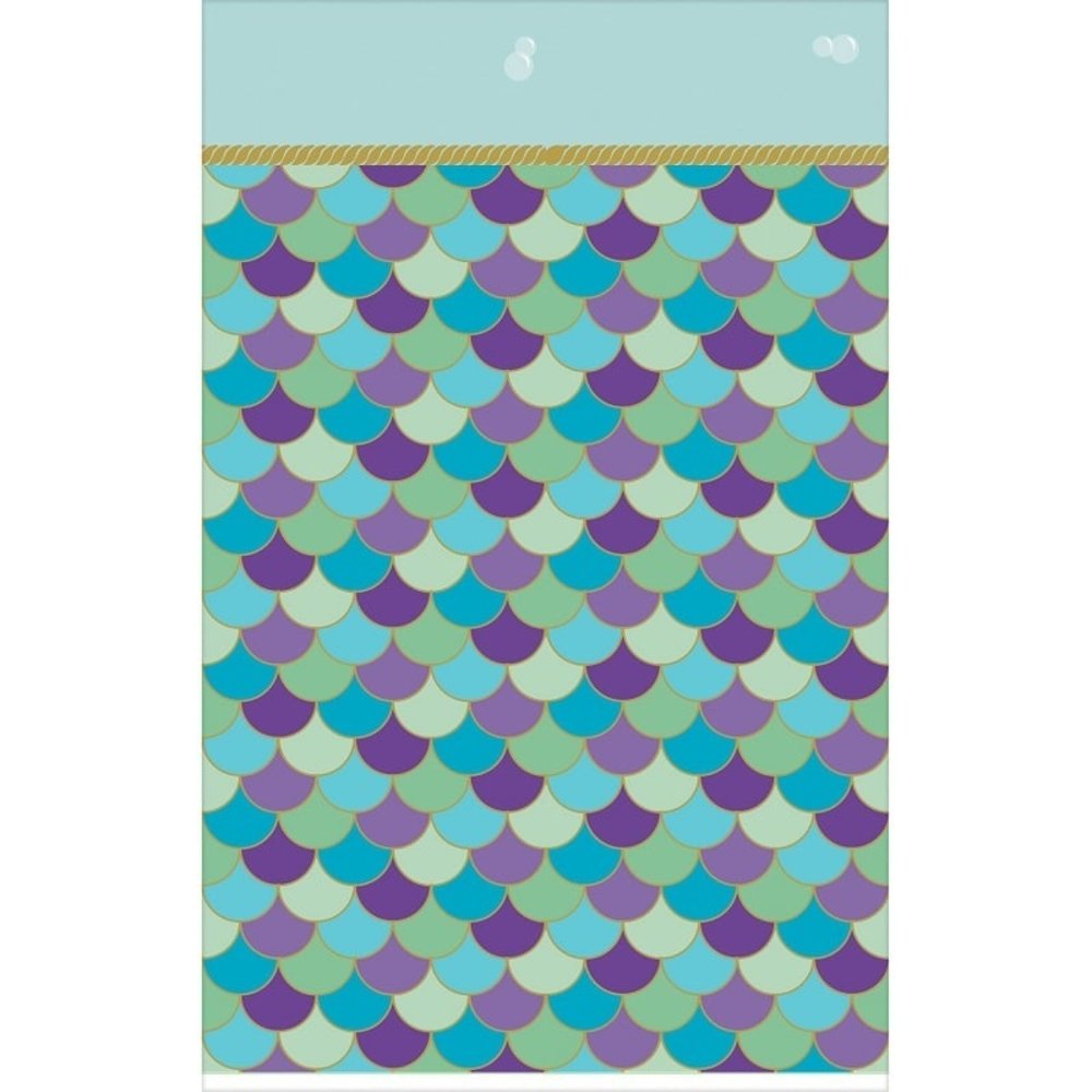 Amscan Mermaid Wishes Tablecloth 120x180cm | per Unit Amscan Mermaid Wishes Tablecloth 120x180cm | per Unit
