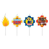 Amscan Fireman Sam Kaarsjes | 4 pieces Amscan Fireman Sam Kaarsjes | 4 pieces