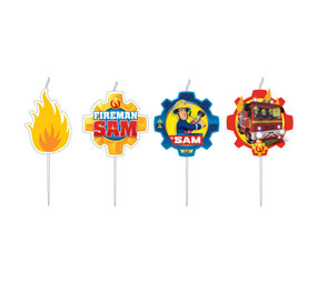 Amscan Fireman Sam Bougies | 4 piéces Amscan Fireman Sam Bougies | 4 piéces