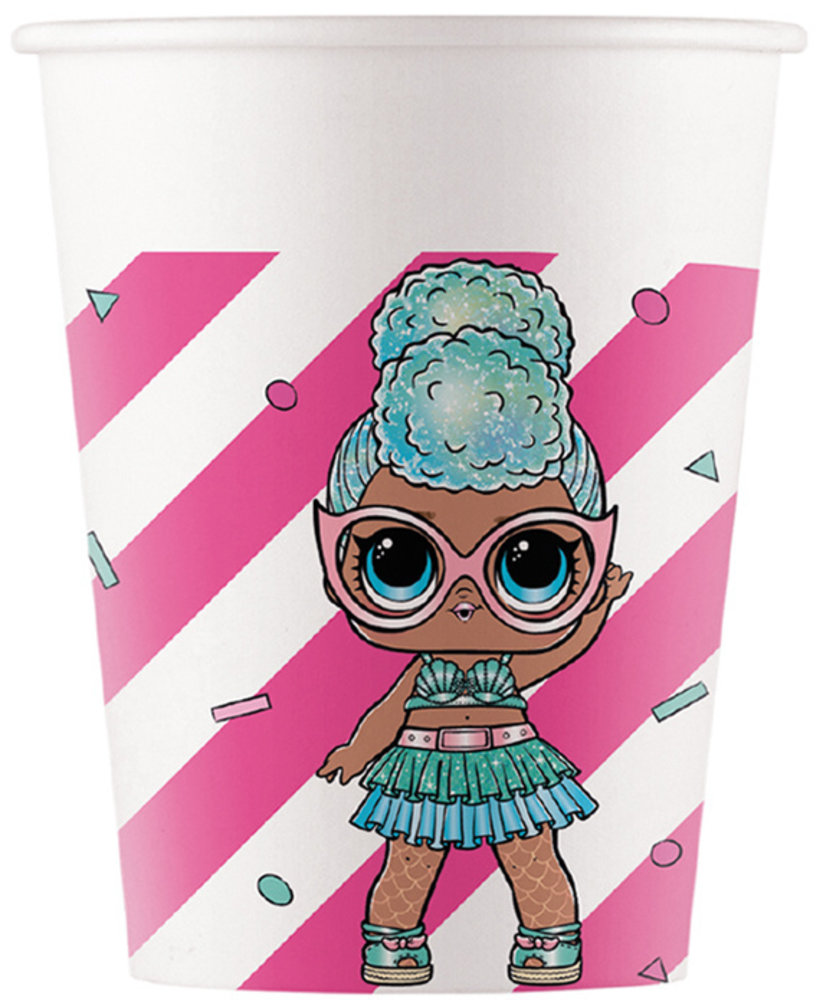 Procos Party Becher LOL Surprise Glitterati 200ml | 8 Stück Procos Party Becher LOL Surprise Glitterati 200ml | 8 Stück