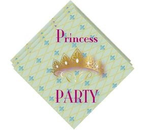 Haza - Witbaard Prinses Servet Princess Party 33 x 33cm | 20 stuks Haza - Witbaard Prinses Servet Princess Party 33 x 33cm | 20 stuks