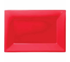Amscan Apple rectangulaire d'échelle - rouge | 3 pièces Amscan Apple rectangulaire d'échelle - rouge | 3 pièces