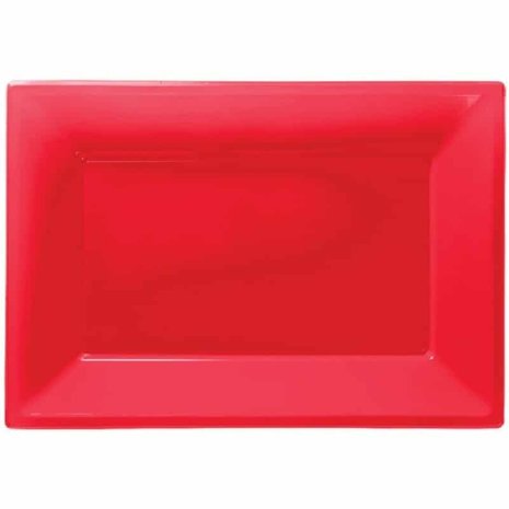 Amscan Scale Rectangular Apple - Red | 3 pieces