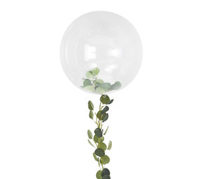 Ginger Ray Transparent balloon with leaves 91 cm | per Unit
