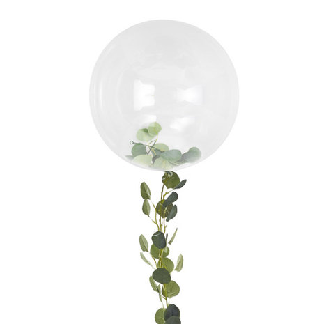 Ginger Ray Ballon transparent avec feuilles 91 cm | chaque Ginger Ray Ballon transparent avec feuilles 91 cm | chaque