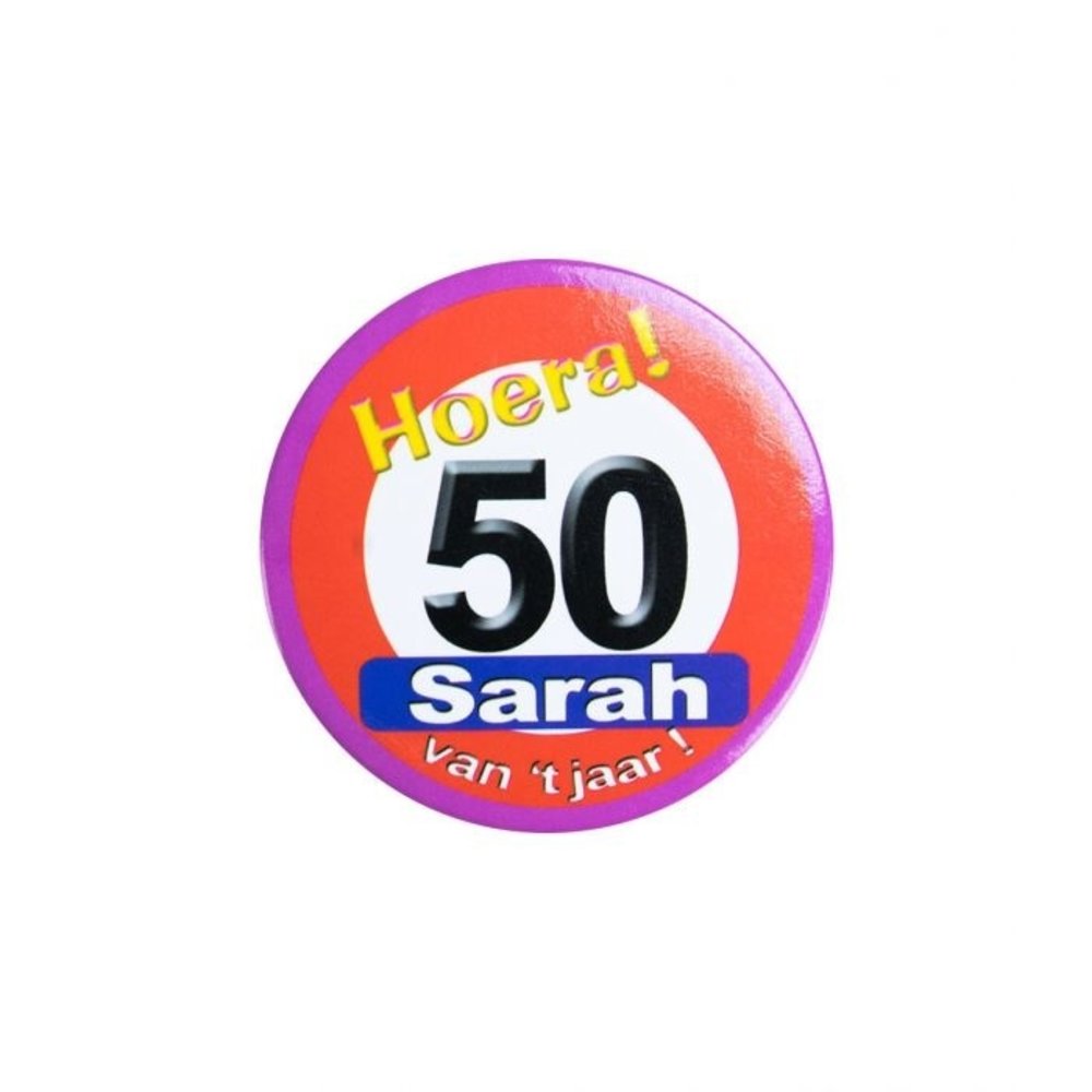 Paper Dreams Button 50 Jahre Sarah Verkehrszeichen | pro Einheit Paper Dreams Button 50 Jahre Sarah Verkehrszeichen | pro Einheit