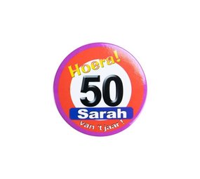 Paper Dreams Button 50 Jahre Sarah Verkehrszeichen | pro Einheit Paper Dreams Button 50 Jahre Sarah Verkehrszeichen | pro Einheit