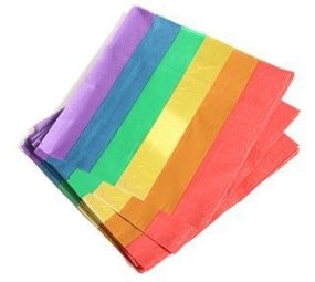 Regenbogen-Servietten Sparkles | 20 Stk.