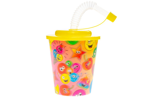 LG Imports Smiley treat cup with straw