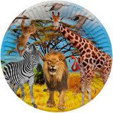 Folat Safari Party Plates 23cm | 8 pieces Folat Safari Party Plates 23cm | 8 pieces