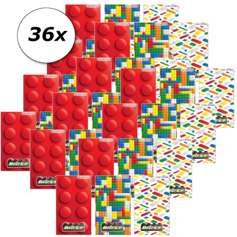 Henbrandt Lego Notitieboekje | 9x5,5 cm Henbrandt Lego Notitieboekje | 9x5,5 cm