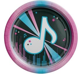 Amscan TIK Tok plates 23cm | 8 pieces Amscan TIK Tok plates 23cm | 8 pieces