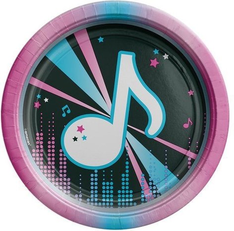 Amscan Assiettes Tik Tok 23cm | 8 pièces