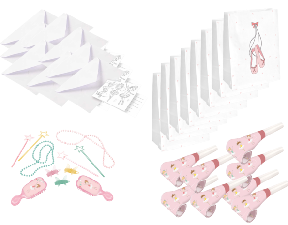 Tuf-Tuf Ballerina treat set | 48-piece Tuf-Tuf Ballerina treat set | 48-piece