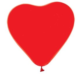 Globos Nordic Rode ballonnen hart 30cm | 6 stuks Globos Nordic Rode ballonnen hart 30cm | 6 stuks