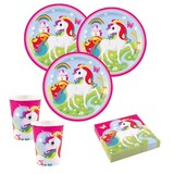Tuf-Tuf Einhorn Regenbogen Tischset | 8 Personen