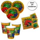Tuf-Tuf Dino Party Tischset | 24 Kinder