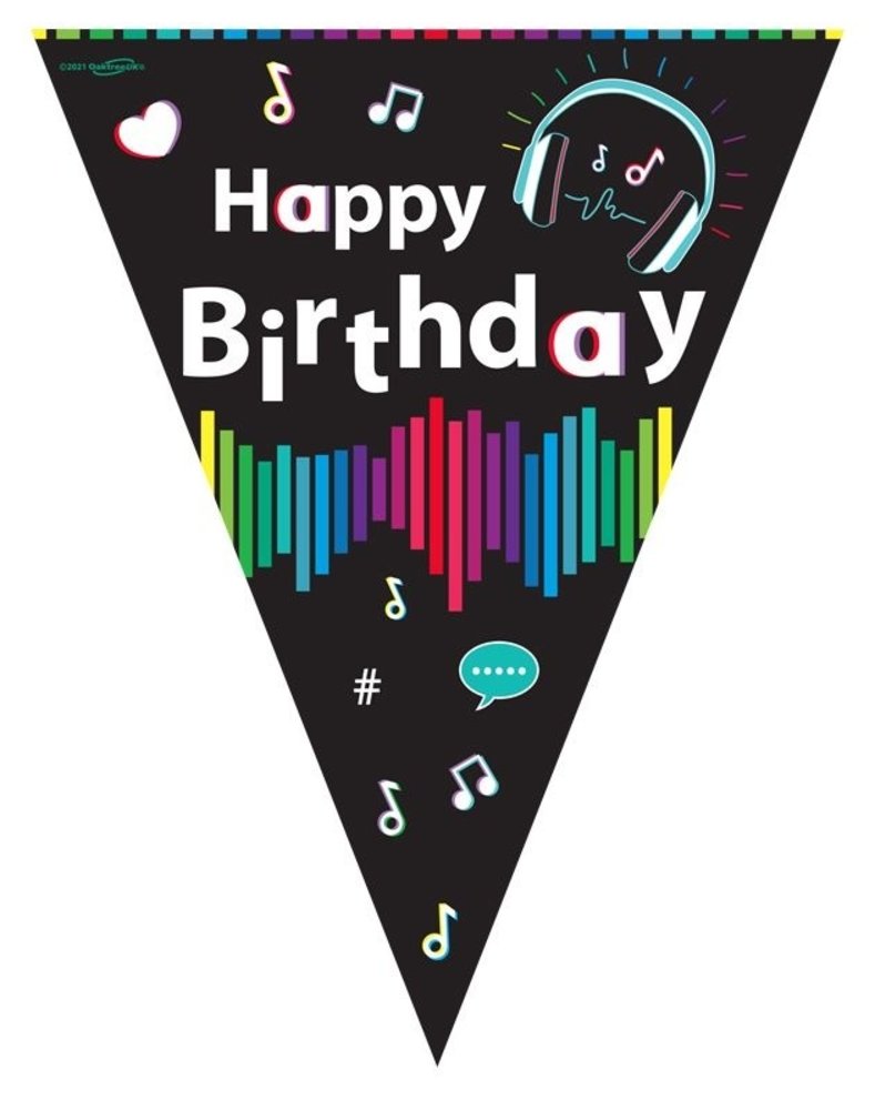 Tik Tok Wimpelkette | 3,9 mtr