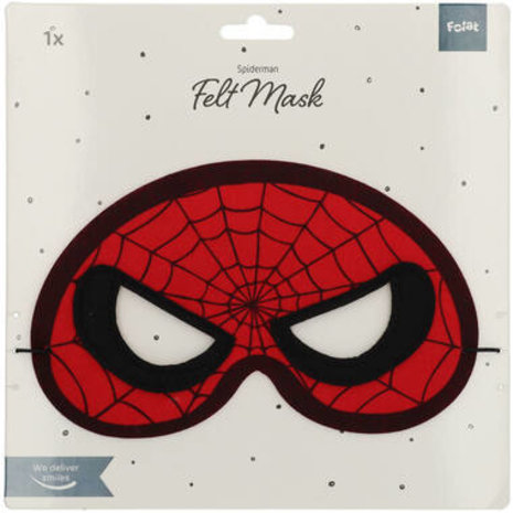 Folat Spiderman Masker Vilt | per stuk Folat Spiderman Masker Vilt | per stuk