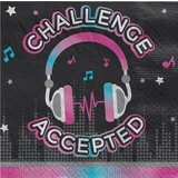 Amscan Tik Tok Servetten 33x33cm | 16 stuks Amscan Tik Tok Servetten 33x33cm | 16 stuks