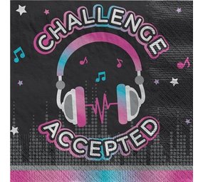 Amscan Tik Tok Napkins 33x33cm | 16 pieces