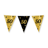 Paper Dreams Vlaggenlijn Slinger 50 jaar Classy | 10 meter Paper Dreams Vlaggenlijn Slinger 50 jaar Classy | 10 meter