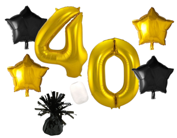 Tuf-Tuf Bouquet de ballons 40 ans | 8-pièces