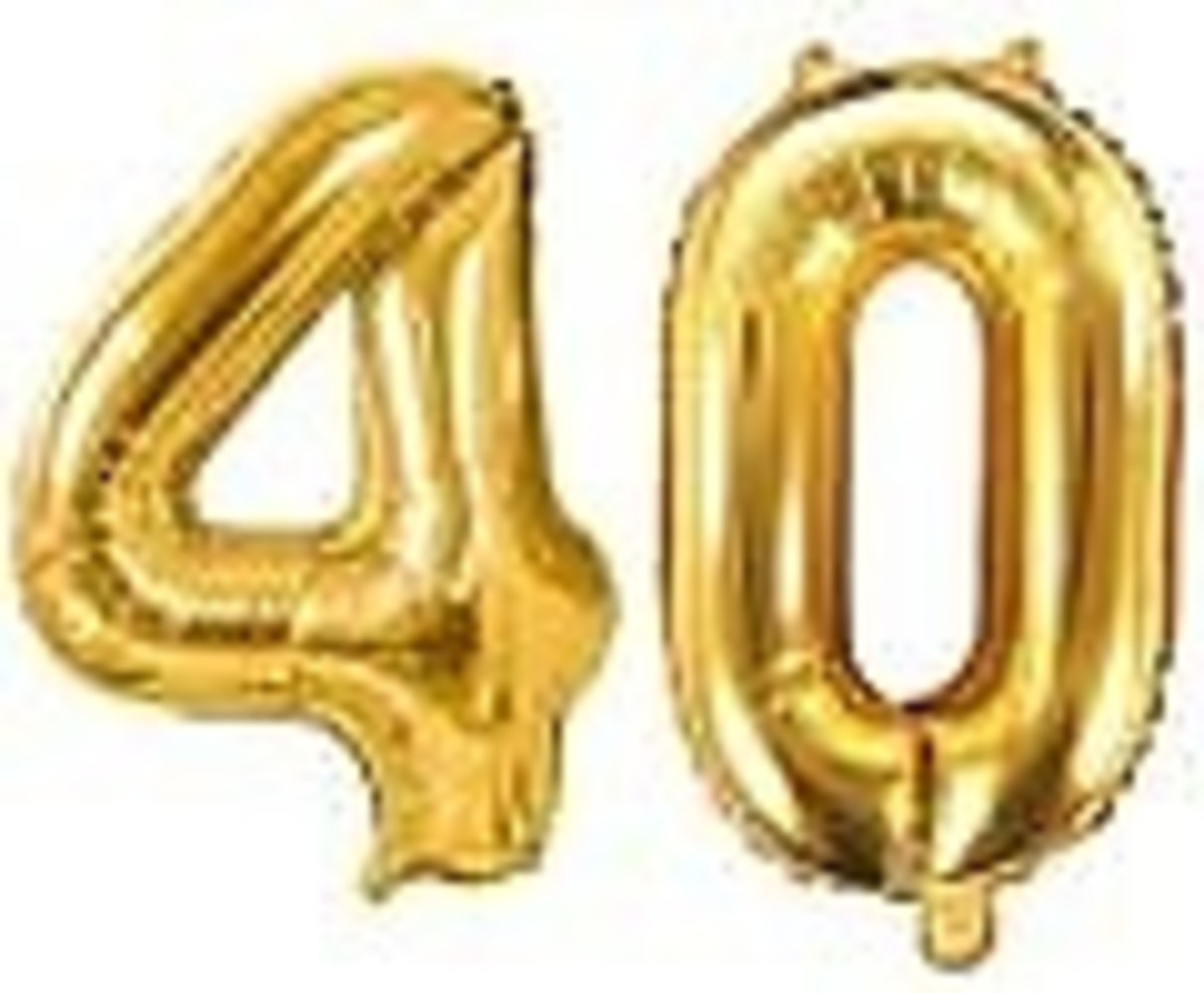 Tuf-Tuf Bouquet de ballons 40 ans | 8-pièces