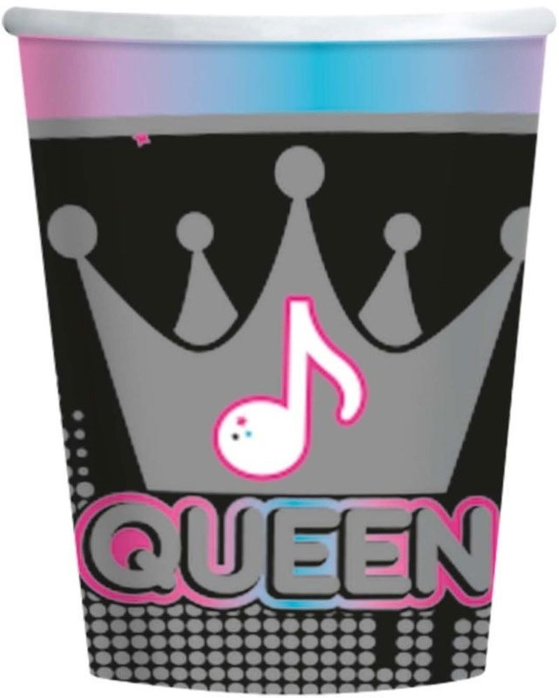 Amscan Tik Tok Cups 250ml | 8 pieces Amscan Tik Tok Cups 250ml | 8 pieces