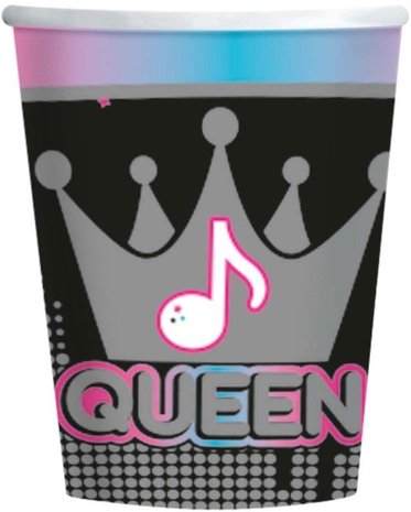 Amscan Tik Tok Cups 250ml | 8 pieces Amscan Tik Tok Cups 250ml | 8 pieces