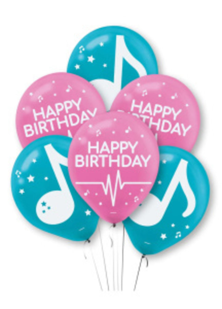 Amscan Tik Tok Luftballons 30 cm | 6 Stück