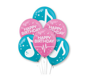 Amscan Ballons Tik Tok 30 cm | 6 pièces Amscan Ballons Tik Tok 30 cm | 6 pièces