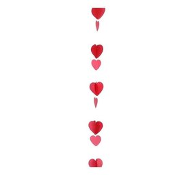 Amscan Red-white hearts balloon tail 1.20m | per Unit Amscan Red-white hearts balloon tail 1.20m | per Unit